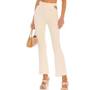 Revolve CAMILA COELHO Knit Cutout Coyote Pants Cream size XS